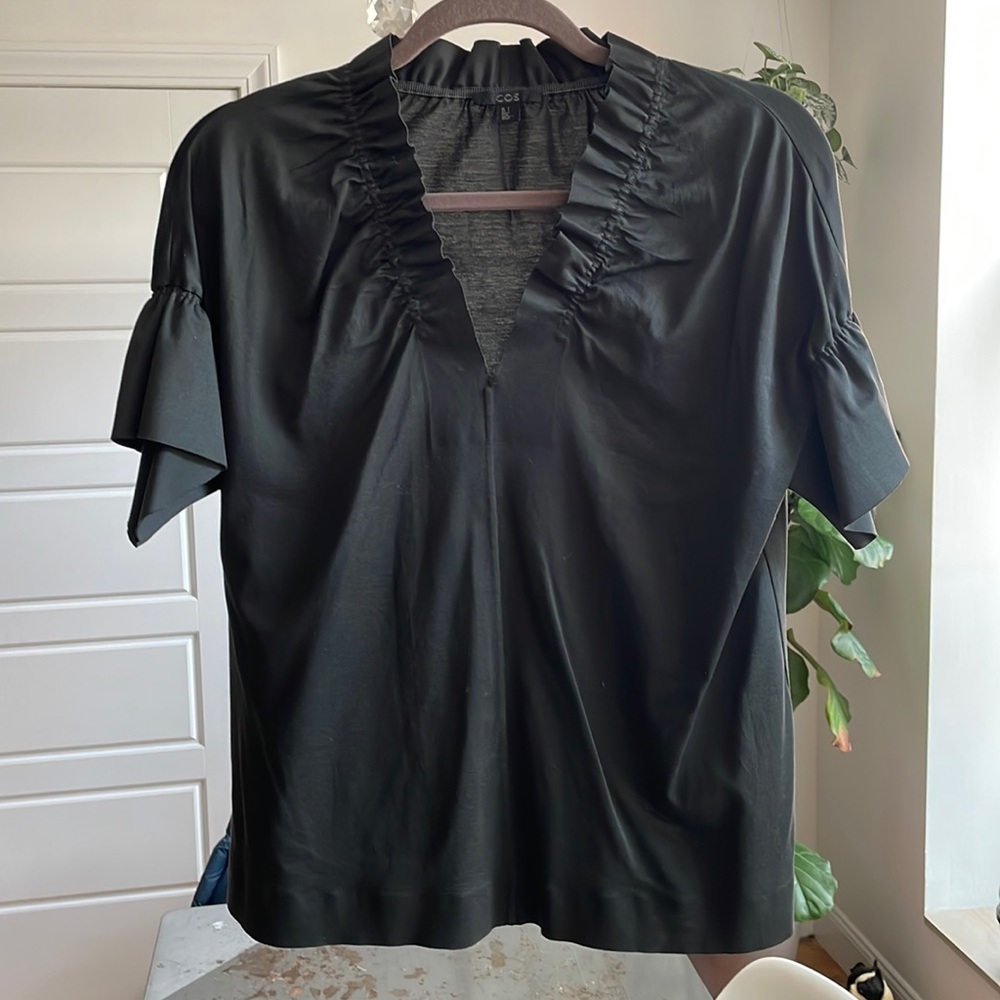 COS ruffle tee